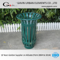 Outdoor trash bin supplier China metal outdoor trash container